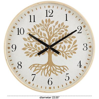 Stella & Eve Wooden Decorative Tree Design Wall Clock