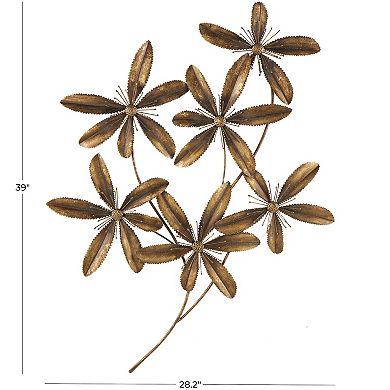 Stella & Eve 3D Metal Flower Wall Decor