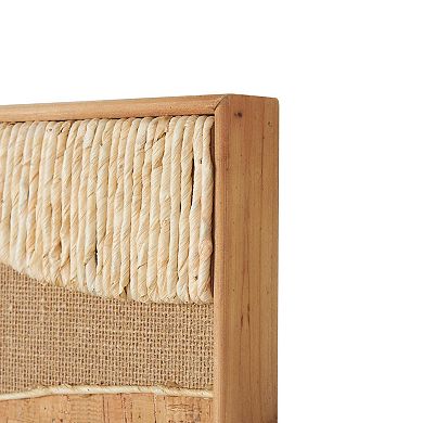 Stella & Eve Dimensional Wavy Mixed Media Wall Decor