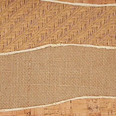 Stella & Eve Dimensional Wavy Mixed Media Wall Decor