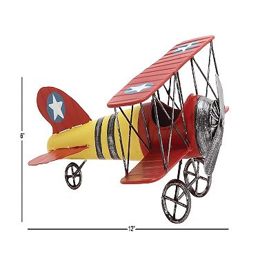 Stella & Eve Airplane Metal Wall Decor