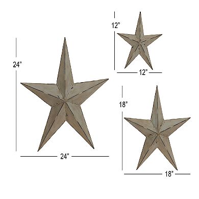 Stella & Eve Metal Star Wall Decor Set of 3