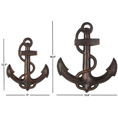 Stella & Eve 2-pc. Metal Curved Rope Anchor Wall Decor Set