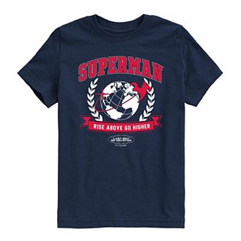 Boys 8-20 DC Comics Rise Above Go Higher Collegiate Graphic Tee