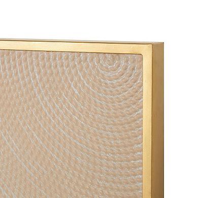 Stella & Eve Metal Textured Overlapping Circles Gold Framed Wall Décor