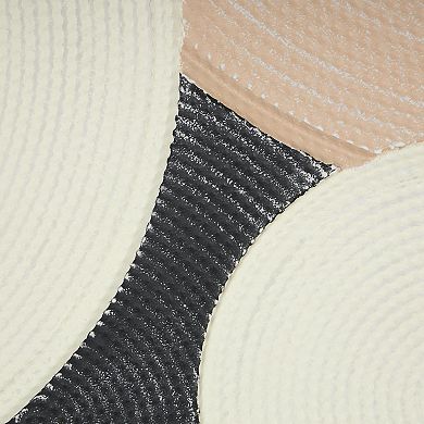 Stella & Eve Metal Textured Overlapping Circles Gold Framed Wall Décor