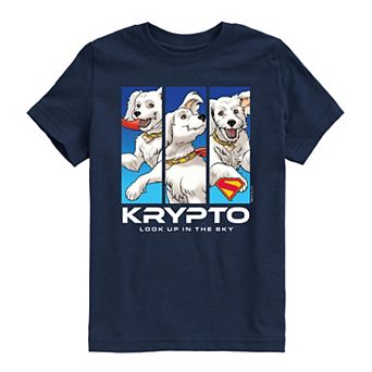 Boys 8-20 DC Comics Krypto Look Up In The Sky Graphic Tee