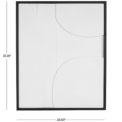 Stella & Eve Abstract Design Wood Framed Wall Decor