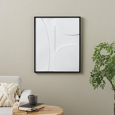 Stella & Eve Abstract Design Wood Framed Wall Decor