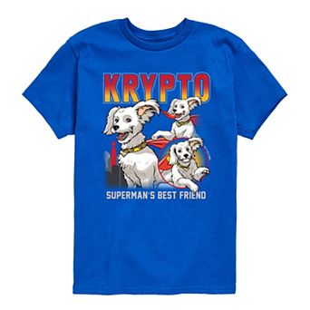 Boys 8-20 DC Comics Krypto Superman's Best Friend Graphic Tee
