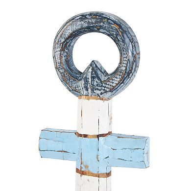 Stella & Eve Wall Decor Distressed Anchor
