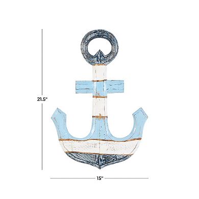 Stella & Eve Wall Decor Distressed Anchor