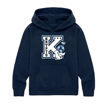 Boys 8-20 DC Comics Krypto Collegiate Letterman Fleece Pullover Graphic Hoodie