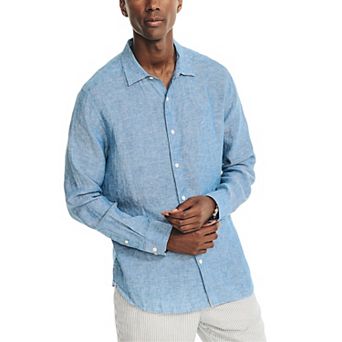 Men's Nautica Long Sleeve Solid Shirt