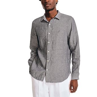 Men's Nautica Long Sleeve Solid Shirt