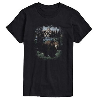 Men's Bear Nature Distress Graphic Tee