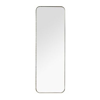 Stella & Eve Gold Finish Thin Framed Rectangle Wall Mirror