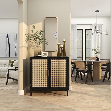 Stella & Eve Gold Finish Thin Framed Rectangle Wall Mirror