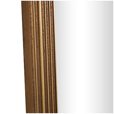 Stella & Eve Carved Frame Wooden Oval Wall Mirror