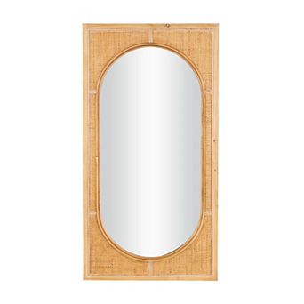 Stella & Eve Oval Center Rattan Wall Mirror