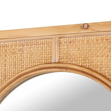 Stella & Eve Oval Center Rattan Wall Mirror