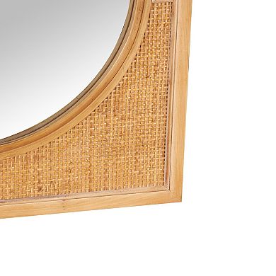 Stella & Eve Oval Center Rattan Wall Mirror
