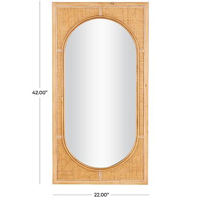 Stella & Eve Oval Center Rattan Wall Mirror