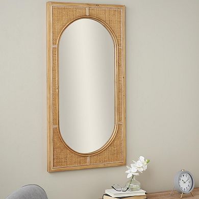 Stella & Eve Oval Center Rattan Wall Mirror