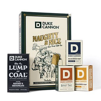 Duke Cannon Naughty & Nice 4 pc Bar Soap Gift Set