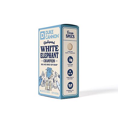 Duke Cannon Supply Co. Big Ass Bar of Soap White Elephant Champion Soap