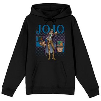 Men's Jojo's Bizarre Adventure Jotaro Headshots Graphic Hoodie