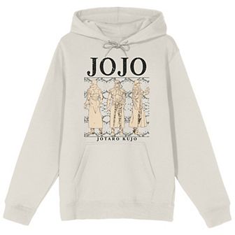 Men's Jojo's Bizarre Adventure Jotaro Different Views Graphic Hoodie