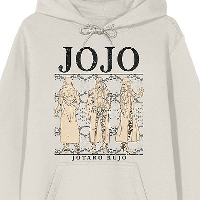 Men's Jojo's Bizarre Adventure Jotaro Different Views Graphic Hoodie