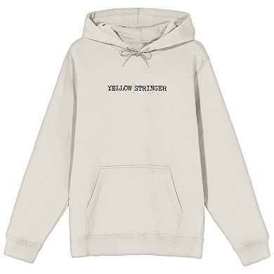 Men's Yellow Stringer Double-Sided Graphic Hoodie