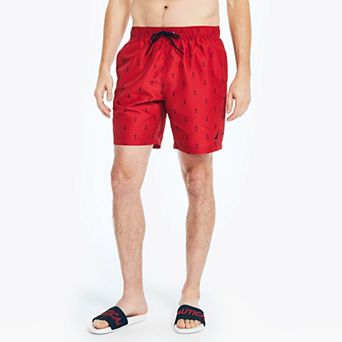 Men's Nautica Anchor Printed Swim Trunks