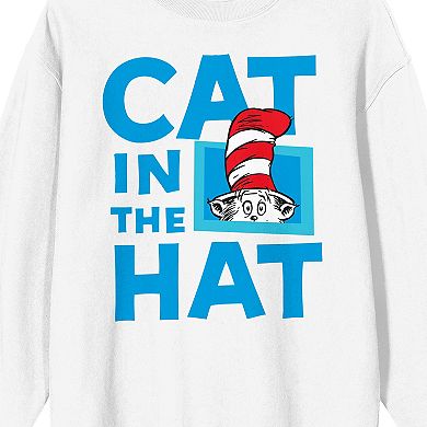 Men's Dr. Suess The Cat in the Hat Title Artwork Graphic Sweatshirt