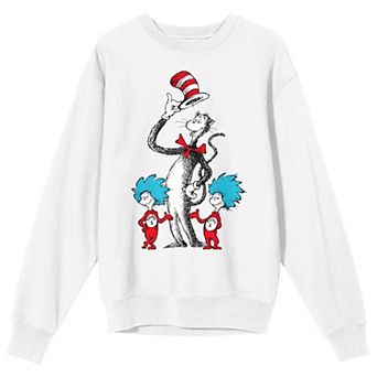 Men's Dr. Suess The Cat In The Hat Thing 1 & Thing 2 Graphic Sweatshirt