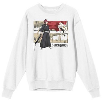 Men's Bleach Classic Ranji Abarai White Graphic Sweatshirt