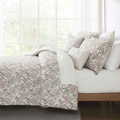 Lush Decor Zara Floral Block Reversible 5-Piece Comforter Set