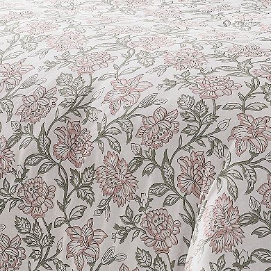 Lush Decor Zara Floral Block Reversible 5-Piece Comforter Set