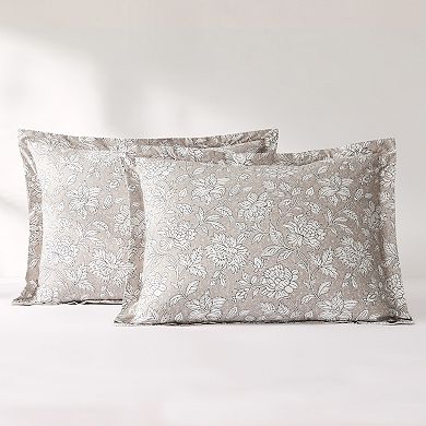 Lush Decor Zara Floral Block 8-Piece Comforter Set
