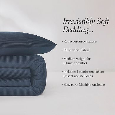 Lush Decor Arden Ribbed Corduroy Comforter Set