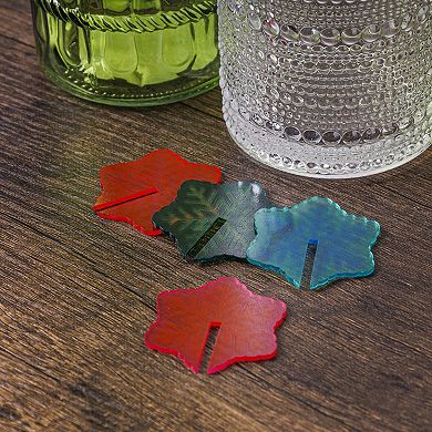 Pulsar 4-pc. Acrylic Snowflake Drink Markers