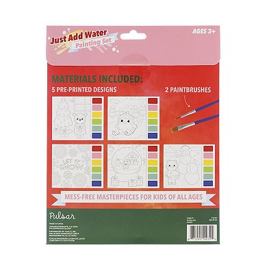 Pulsar Just Add Water Painting Activity Set - Christmas Cheer Edition