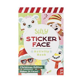 Pulsar Silly Face Sticker Activity Book Christmas Edition Makes 24 Faces
