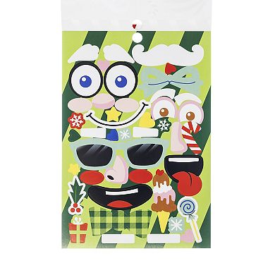 Pulsar Silly Face Sticker Activity Book Christmas Edition Makes 24 Faces