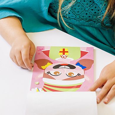 Pulsar Silly Face Sticker Activity Book Christmas Edition Makes 24 Faces