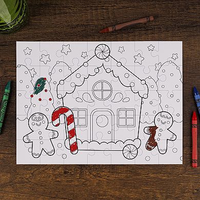 Pulsar Color-in Puzzle Ornament Gingerbread Edition