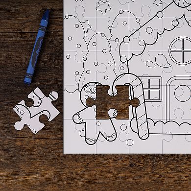 Pulsar Color-in Puzzle Ornament Gingerbread Edition