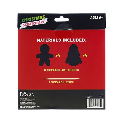 Pulsar Holiday Magic Scratch Art Activity Kit